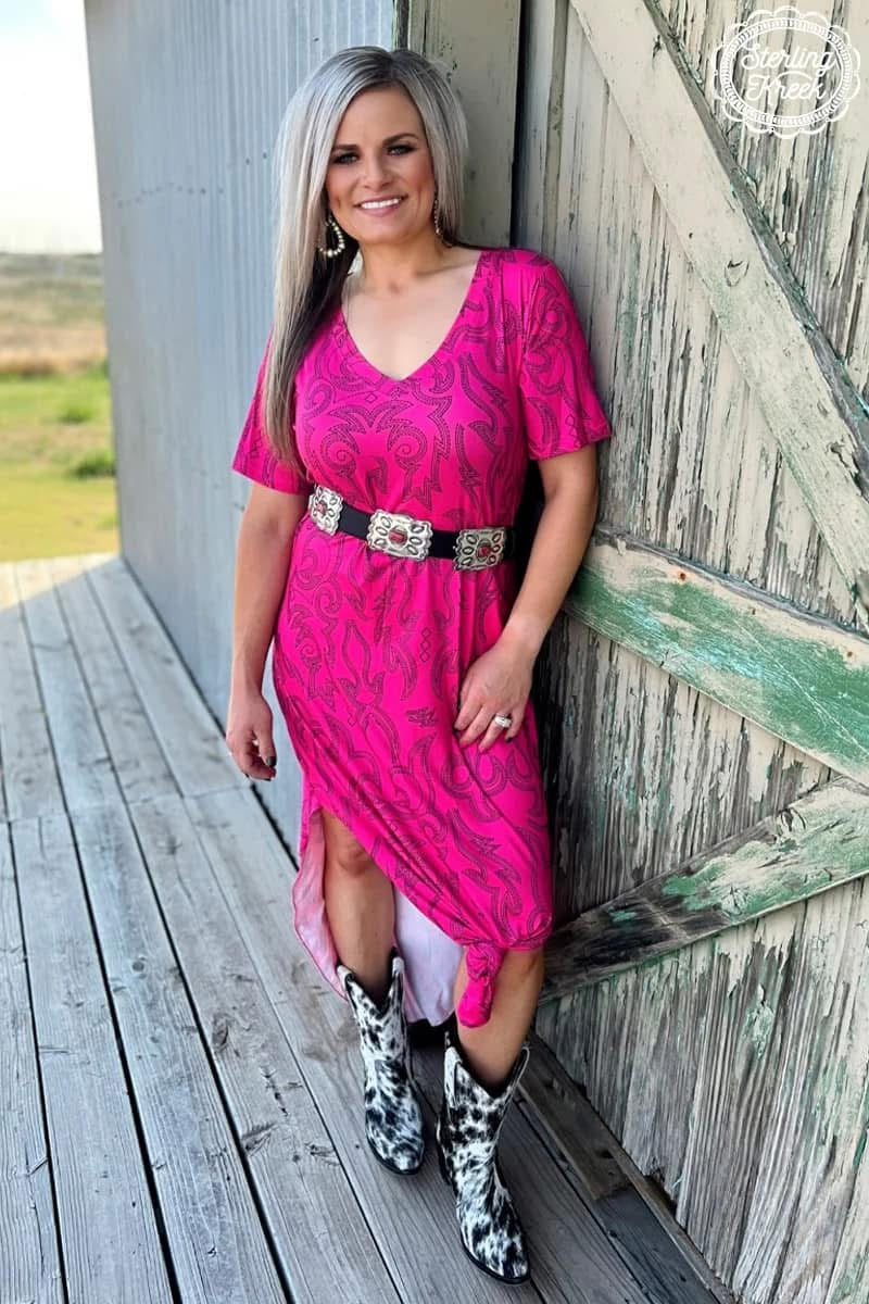 Boutique pink Maxi dress